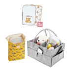 Комплект преносим органайзер + плик за памперси 
